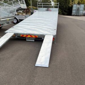 New Upgraded Model 26X 8 ft Tri-Axle Flat Deck Hydraulic Tilt Trailer ATM 4.5 Tonne
